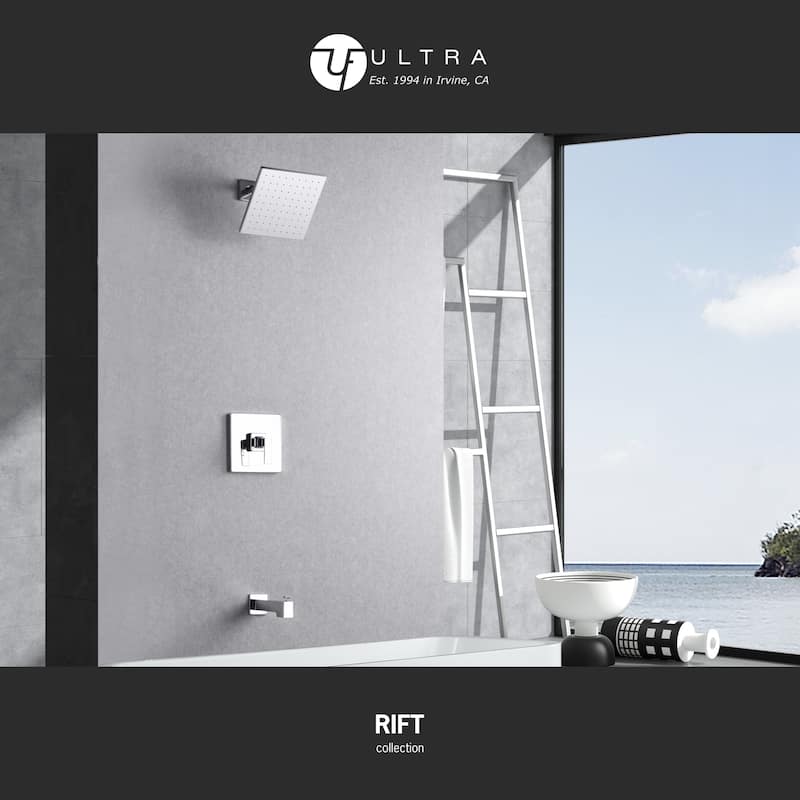 Ultra Faucets Rift Collection Single-Handle Tub and Shower Trim - Chrome Polished UF70700