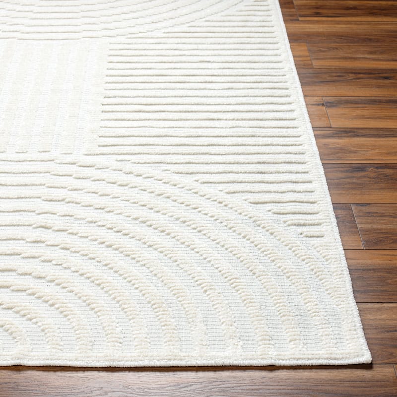 Livabliss Lyna Mod Stripe Machine Washable Area Rug