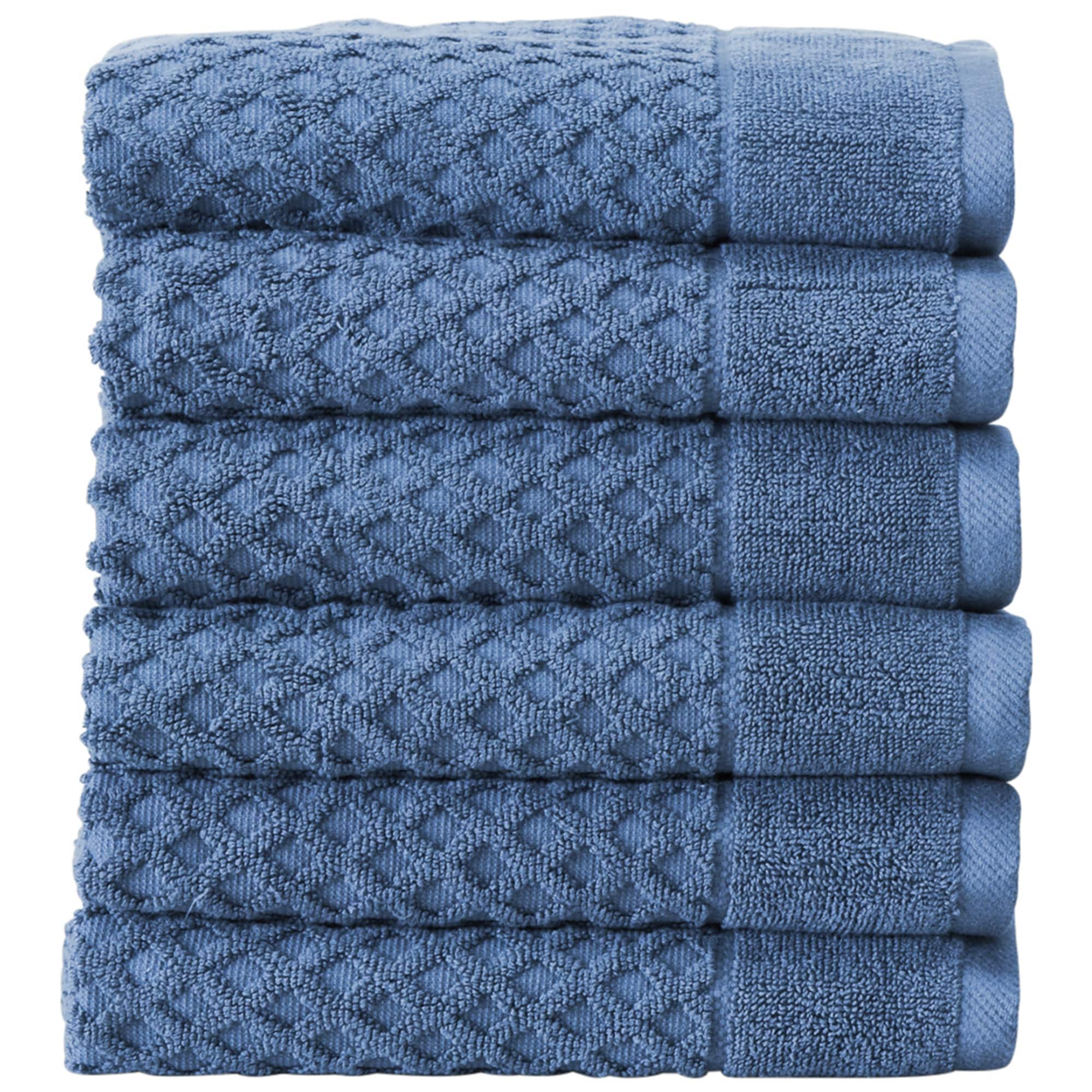 Superior 6-piece Plush Long Staple Combed Cotton Towel Set - On Sale - Bed  Bath & Beyond - 19894368