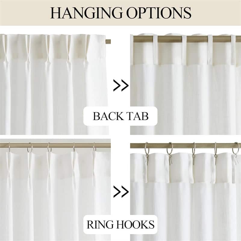 White Pinch Pleat 40x84" Semi-Sheer