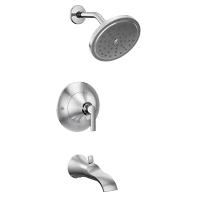 Moen Doux Tub and Shower Trim Package with 2.5 GPM Single Function