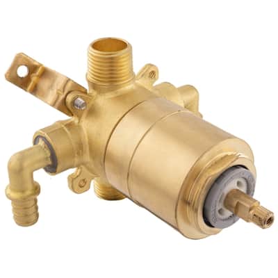 PROFLO Pressure Balanced Tub and Shower Faucet Valve Without Stops PEX