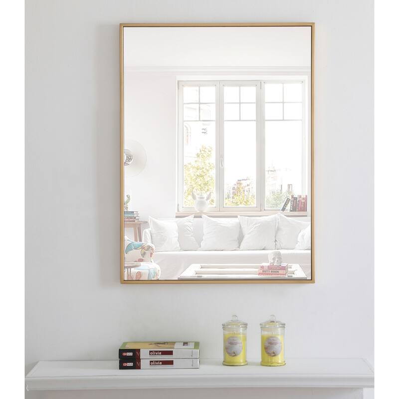 Strick & Bolton Posey Rectangular Metal Mirror