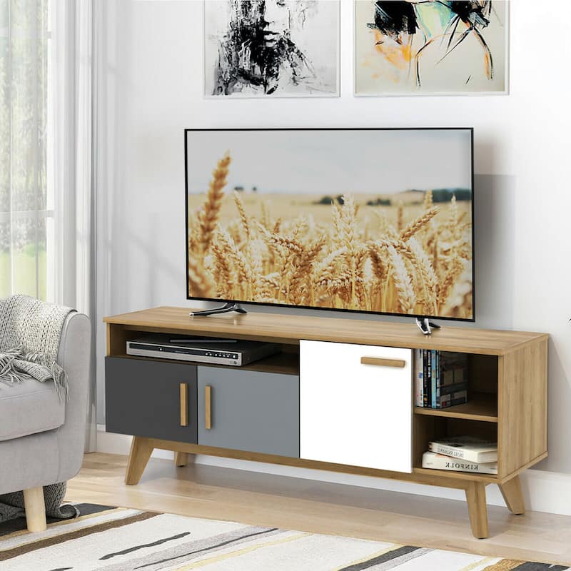 Gymax TV Stand for TVs up to 65'' Entertainment Center Console w/