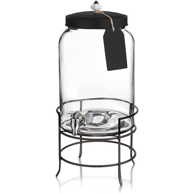 3 Gallon Style Setter Franklin Glass Beverage Dispenser