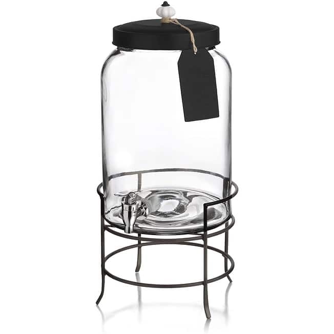 3 Gallon Style Setter Franklin Glass Beverage Dispenser
