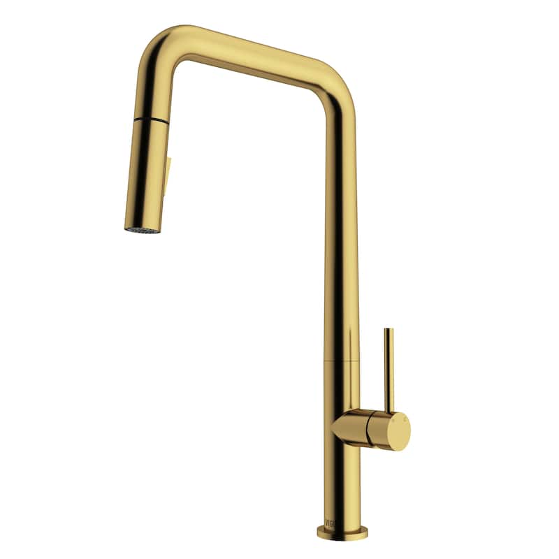 VIGO Parsons 18" H Single Handle Pull-Down Sprayer Kitchen Faucet