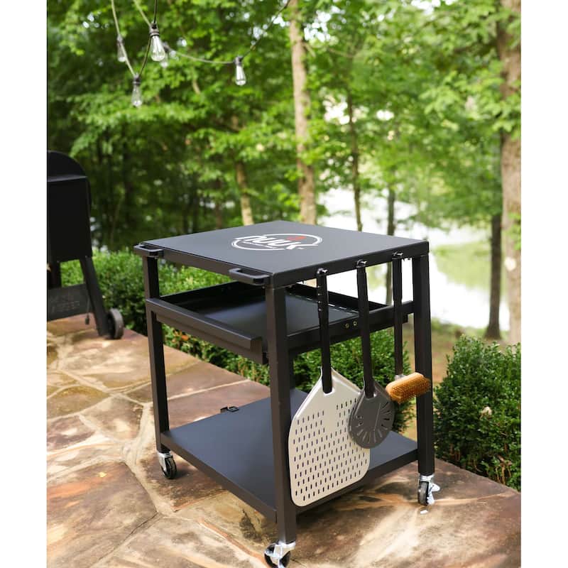 NUUK 30" Steel Pizza Oven Table and Prep Station