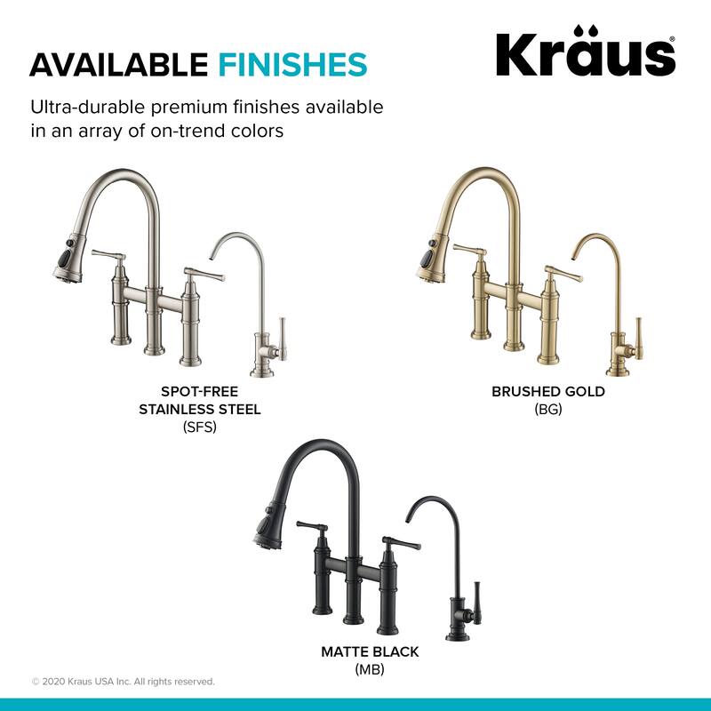 Kraus Allyn 1.8 GPM Bridge Pull-Down Faucet