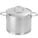 preview thumbnail 1 of 4, DEMEYERE Atlantis Stainless Steel Stock Pot - 8.5-qt Stainless Steel - 8.5-qt