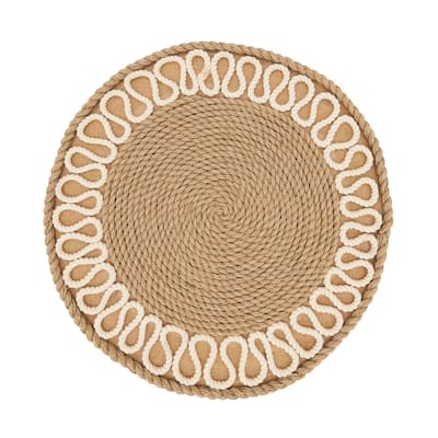 Rustic Rope Weave Placemat (Set of 4) - 12"x12"