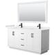 Option White / White Quartz Top / Matte Black Hardware