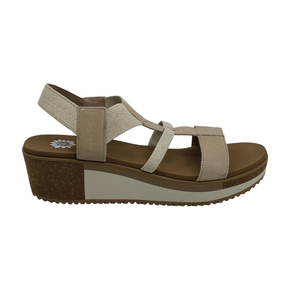 yellow box leather sandals