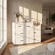 preview thumbnail 20 of 30, Murphy Cabinet Bed , Free-Standing Foldable Murphy Bed Credenza for Guest Room Dresser