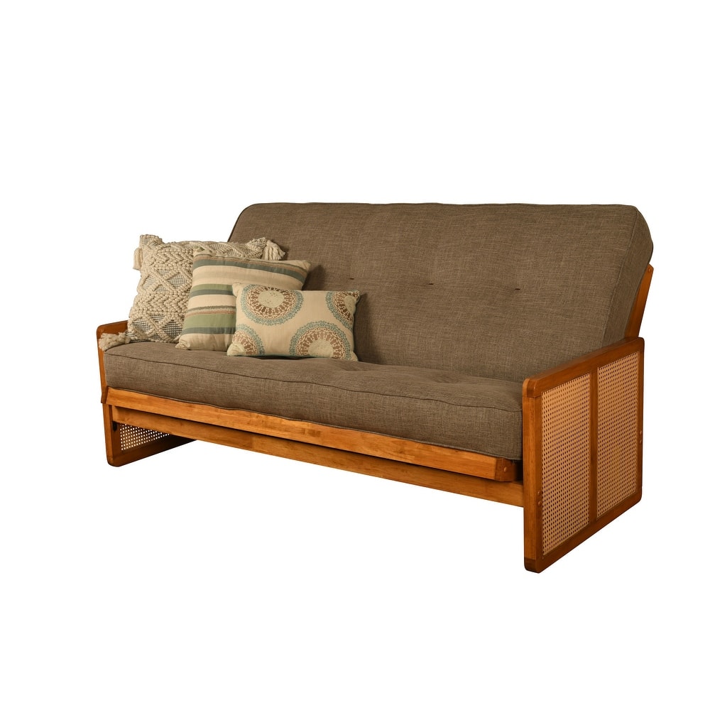 Somette Westport Full-size Futon in Honey includes Mattress