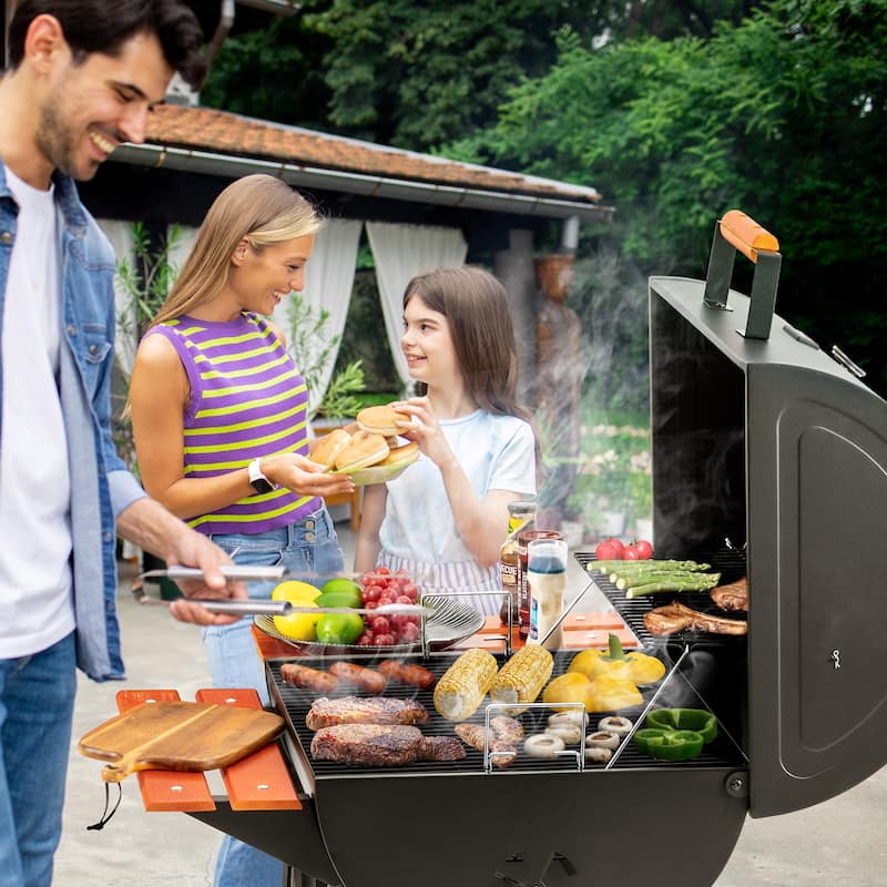 Royal Gourmet 24-Inch Black Charcoal BBQ Grill