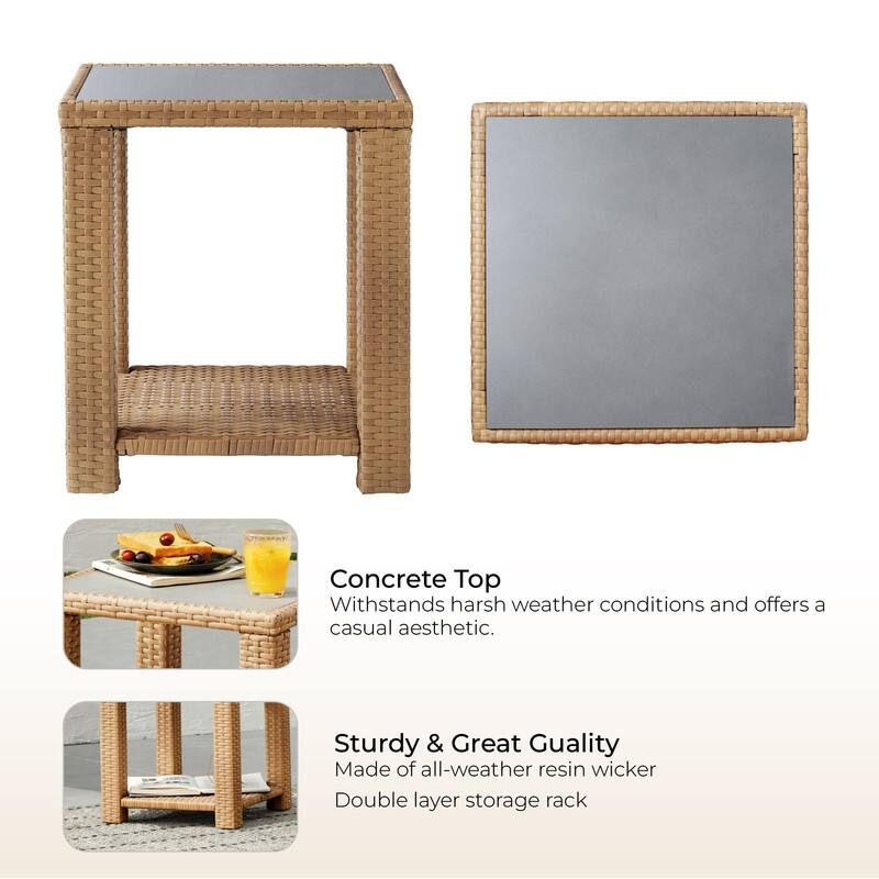 Oakley Outdoor Wicker Patio Furniture Swivel Chair