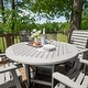 preview thumbnail 22 of 49, Weatherly 5-piece Outdoor Dining Set - 48" Round Table, Counter-height