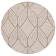 preview thumbnail 9 of 8, SAFAVIEH Handmade Metro Lauralie Geometric Wool Rug 6' Round - Beige/Grey - Round