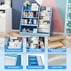 preview thumbnail 19 of 33, 4-Tier Kids Wooden Bookshelf, 5 Layer Sling Bookcase, Baby Storage Book Rack, Kids Book Toy Organizer Chest