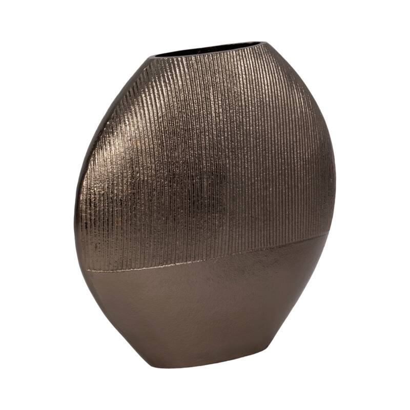 Modern Round Metal Table Vase - Flower Vase