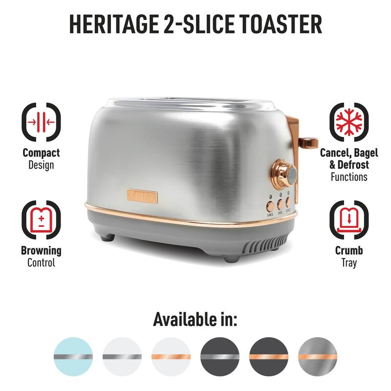 Haden Heritage Stainless Steel 2Slice Toaster Bed Bath & Beyond
