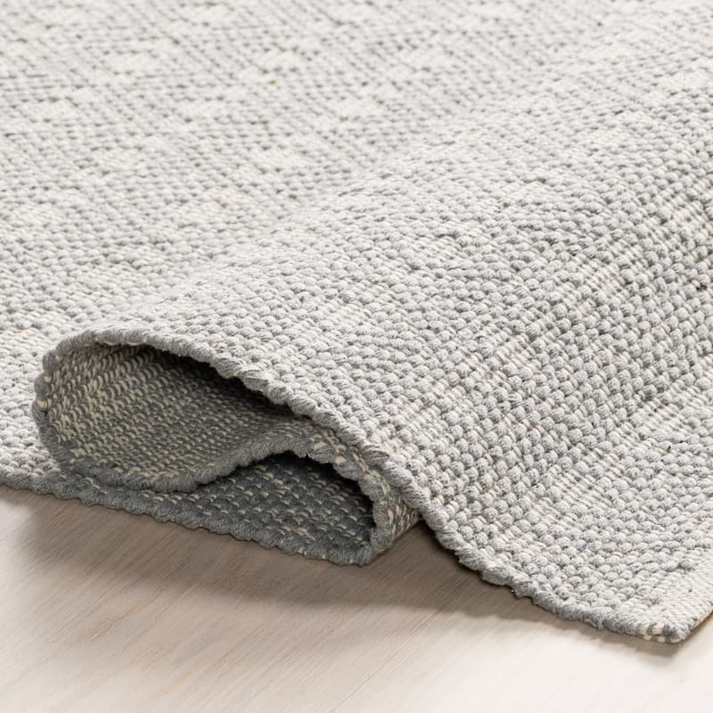 Home Conservatory Optic Diamond Handwoven Cotton Area Rug