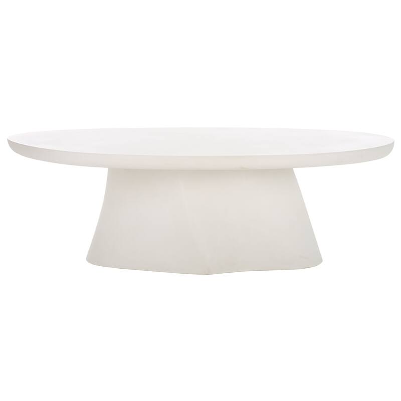 SAFAVIEH Couture Jasbriella Concrete Coffee Table - 51"W x 28"D x 16"H