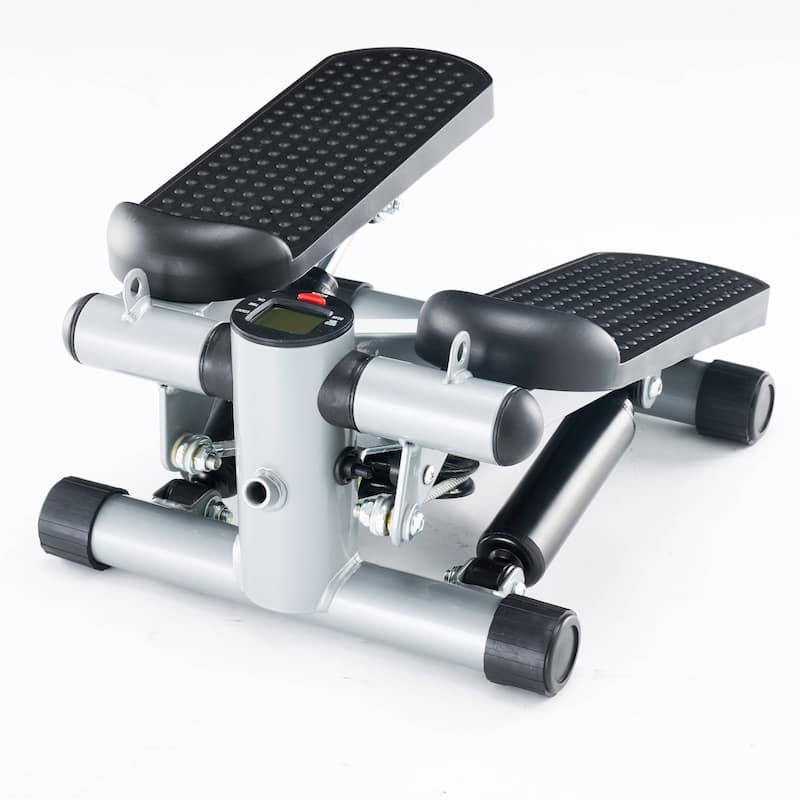Home stepper machine, twist the stepper and resistance band - Silver