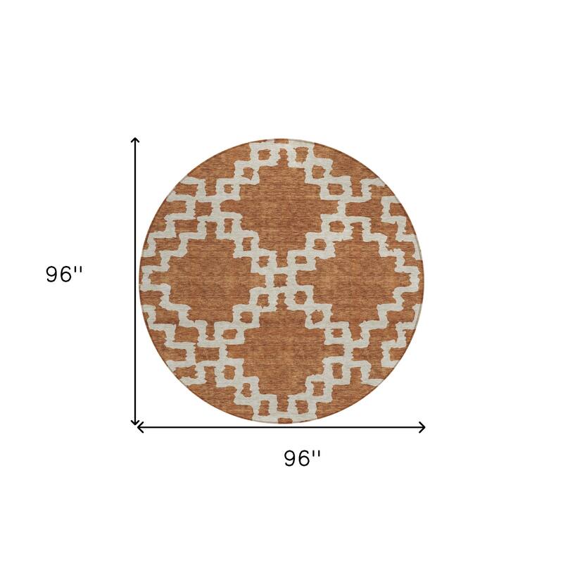 HomeRoots Geometric Transitional Rectangle Outdoor Rug