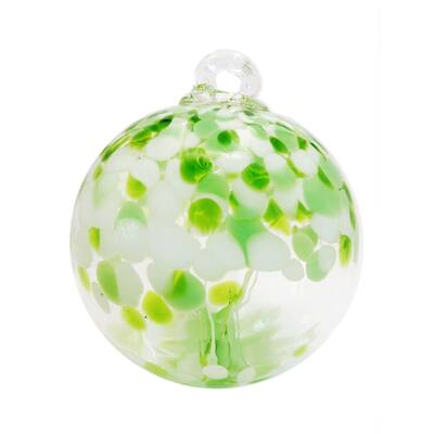 Tree of Life - Celtic Hand Blown Art Glass Ornament-6"D - 6 inch