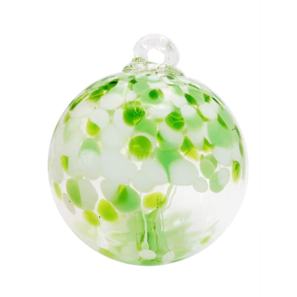 Tree of Life - Celtic Hand Blown Art Glass Ornament-6"D - 6 inch