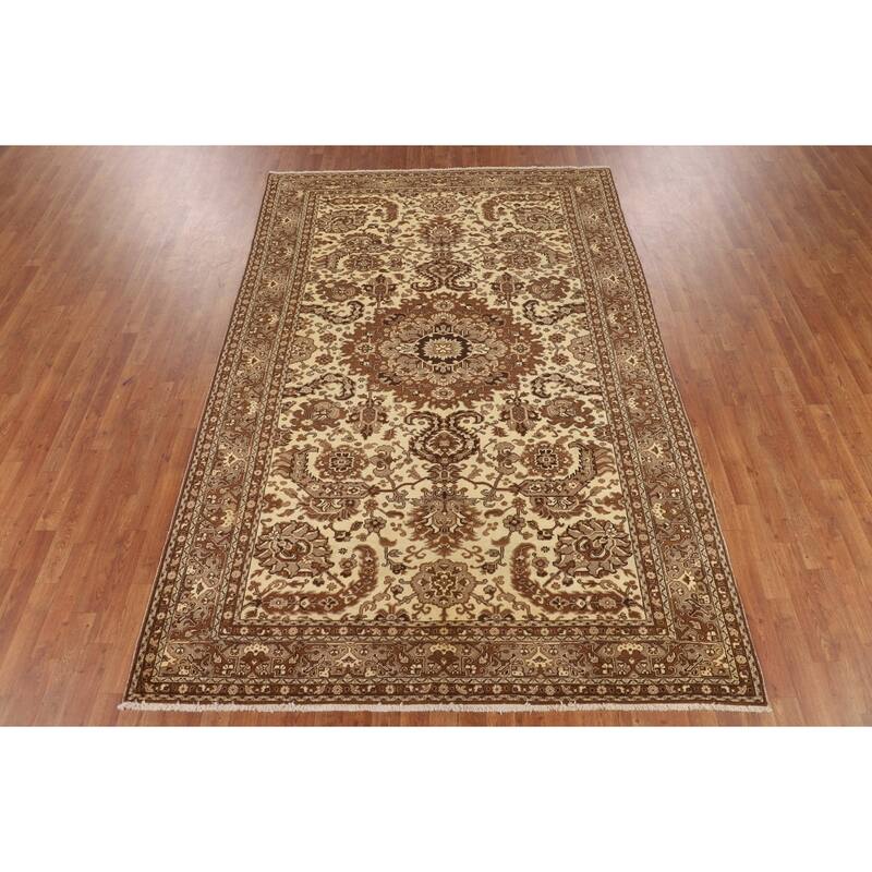 Anatolian Turkish Vintage Area Rug Handmade Wool Carpet - 6'4" X 9'5"