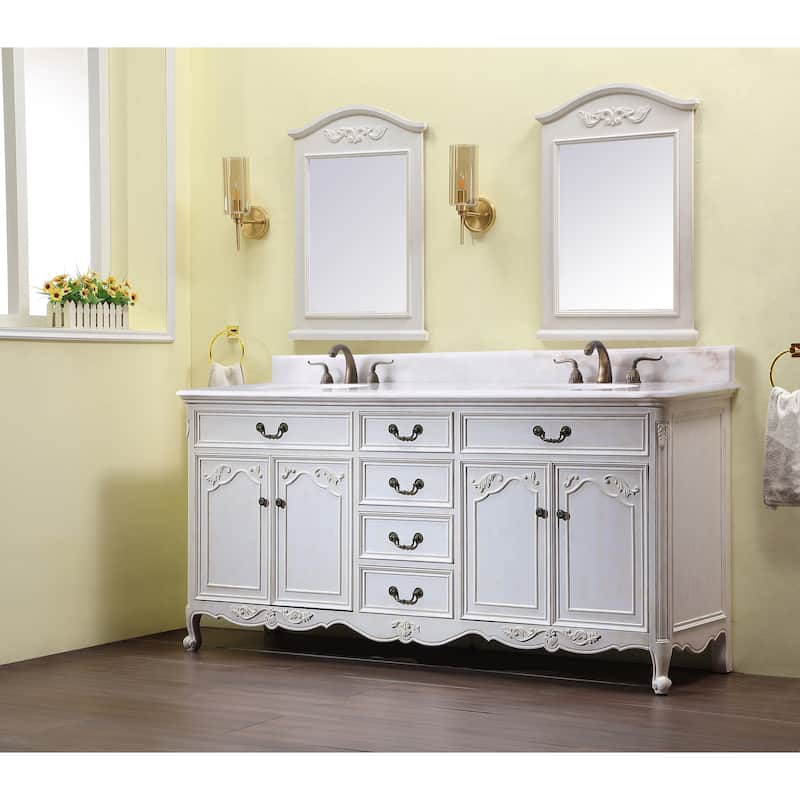 72" Double Bathroom Vanity Sink