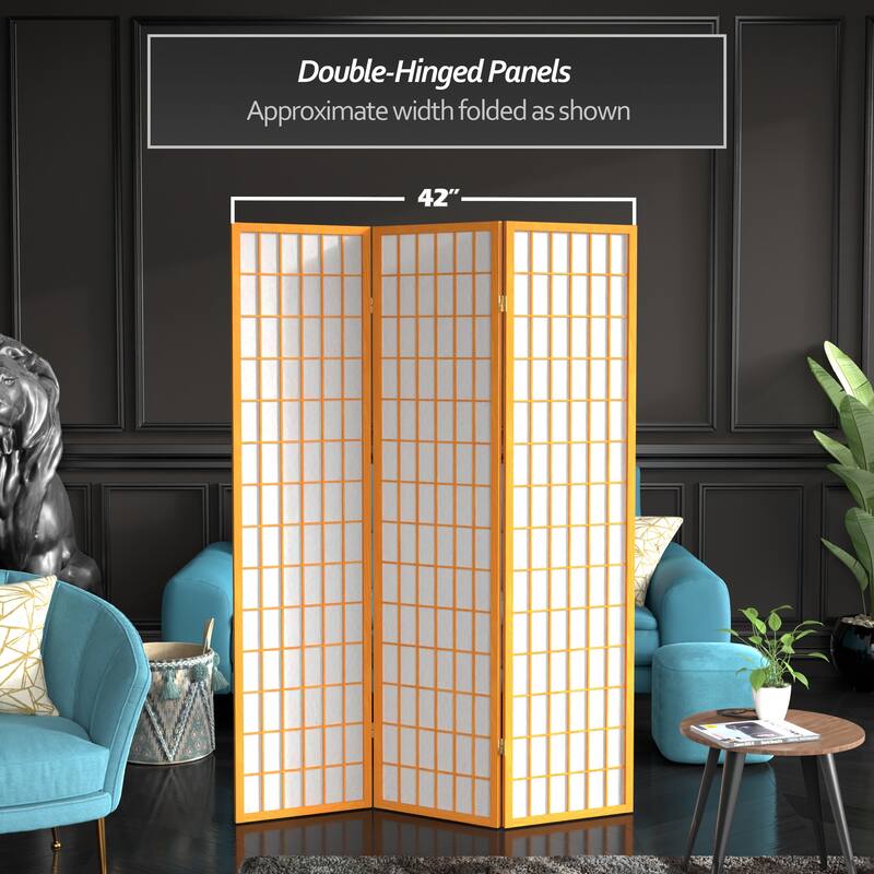 Wood and Rice Paper Windowpane Shoji Screen (China)