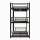 preview thumbnail 11 of 11, Twin Over Twin Over Twin Metal Triple Bunk Bed with Two Attached Ladders