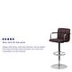 preview thumbnail 59 of 103, Quilted Vinyl Adjustable Chrome Bar Stool (Set of 2)