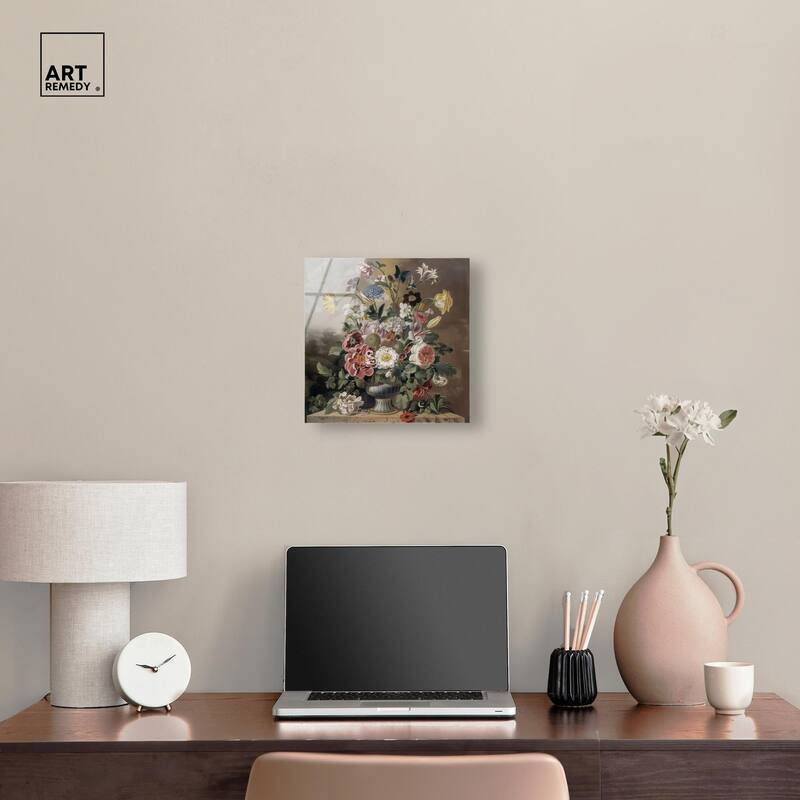 Classical Dream Vase Acrylic by Art Remedy, Ready to Hang