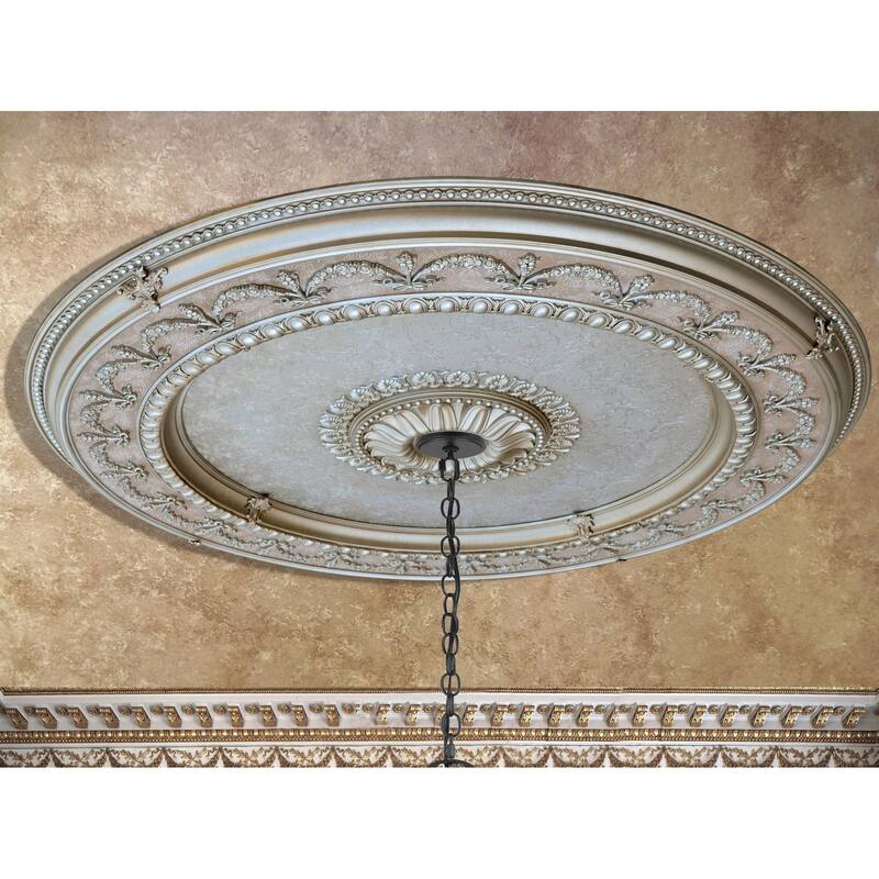 Champagne Large Round Ceiling Medallion 63 - Gold - Gold