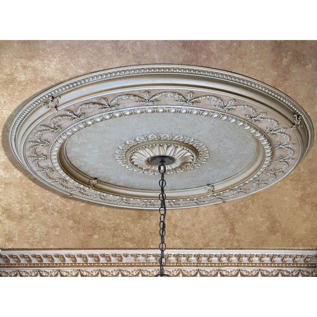 Champagne Large Round Ceiling Medallion 63 - Gold