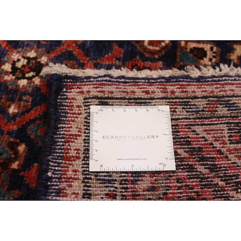 ECARPETGALLERY Hand-knotted Andelz Navy Wool Rug - 3'5 x 10'2