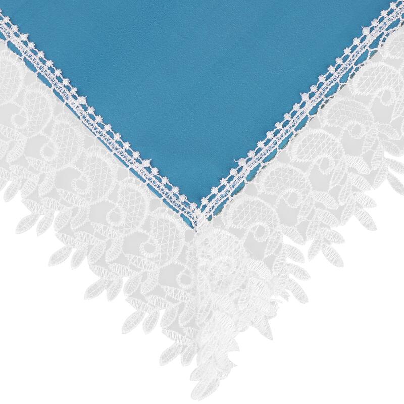 Lace Tablecloth Rectangle Decor Macrame Polyester Table Cover for Outdoor Farmhouse Rustic Kitchen Party Picnic