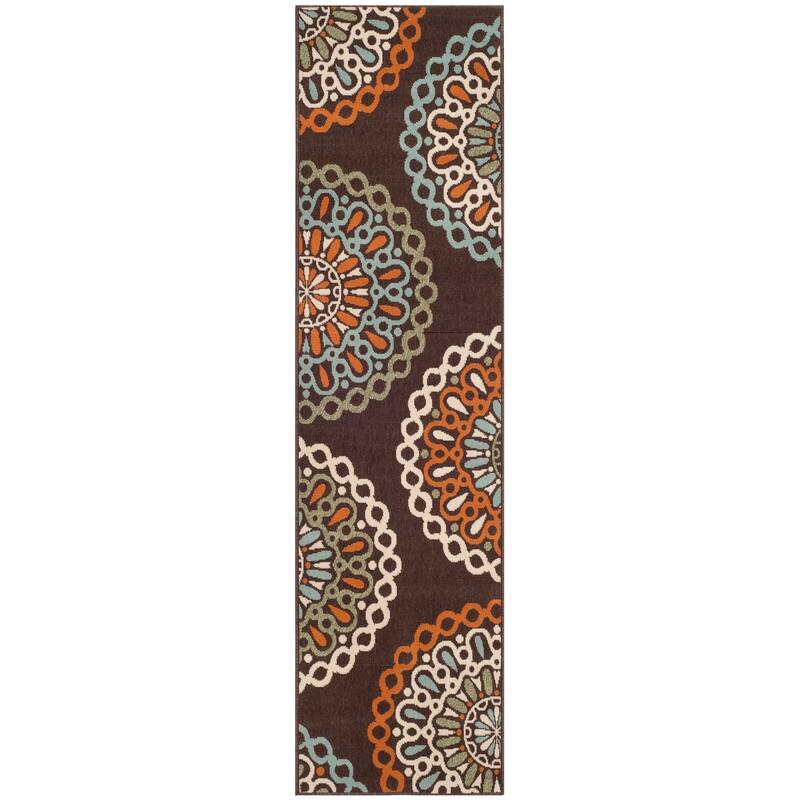 SAFAVIEH Veranda Felizitas Geometric Medallion Indoor/Outdoor Area Rug