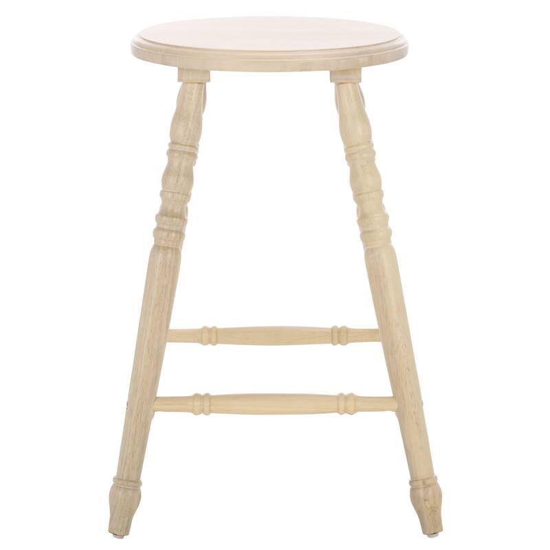 SAFAVIEH Home Sidiko 24-inch Counter Stool (Set of 2) - 16"W x 17"D x 24"H - Matte Black