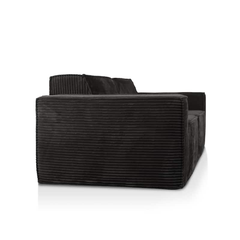 Furniture of America Navir Modern 2-Piece Chenille Foam Modular Loveseat