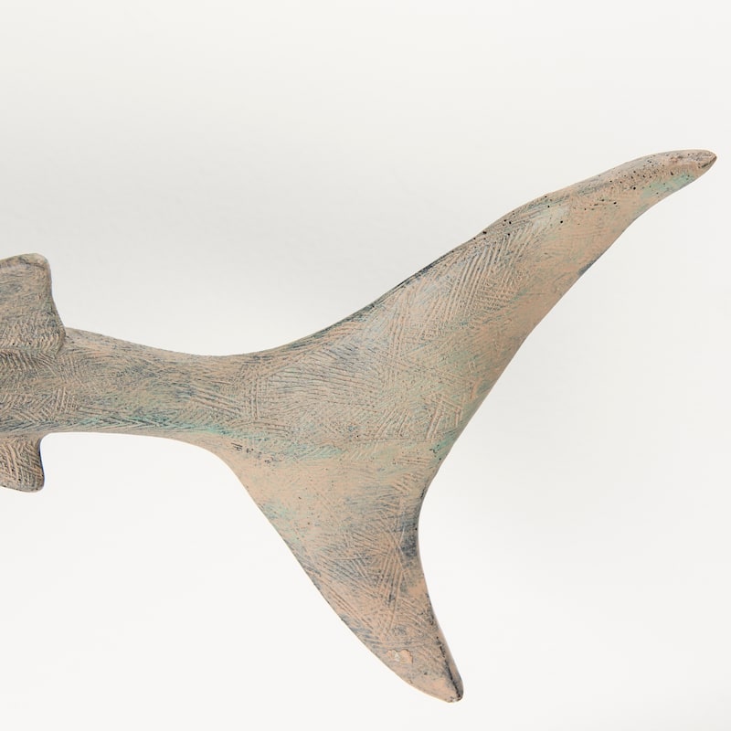 Willa Grey Resin Imitation Whale Shark Wall Decor