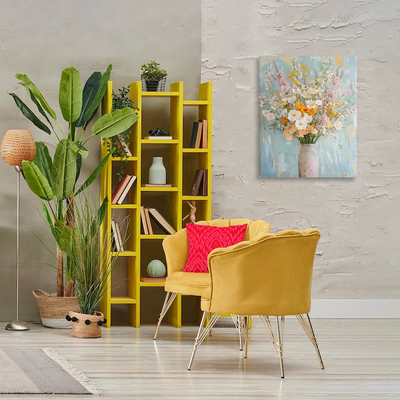 Stupell Orange & White Flower Arrangement Canvas Wall Art Design By Franklyn Gregory