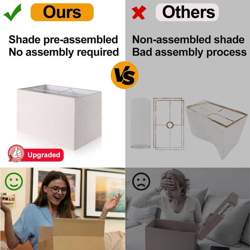 21" Set of 2 Touch Control Table Lamps with 2 USB & AC Outlets - 4.4"D x 7.8"W x 21"H