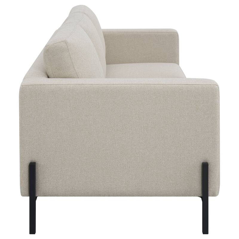 Tilly Transitional Upholstered Track Arms Sofa Set