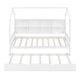 preview thumbnail 6 of 54, Wooden Twin Size House Bed with Trundle,Kids Bed with Shelf